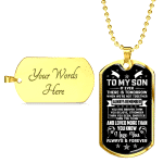 To My Son If Ever There Is Tomorrow When We're Not Together Dog Tag Pendant Necklace - Son Necklace Gifts To My Son If Ever There Is Tomorrow When We're Not Together Dog Tag Pendant Necklace - Son Necklace Gifts