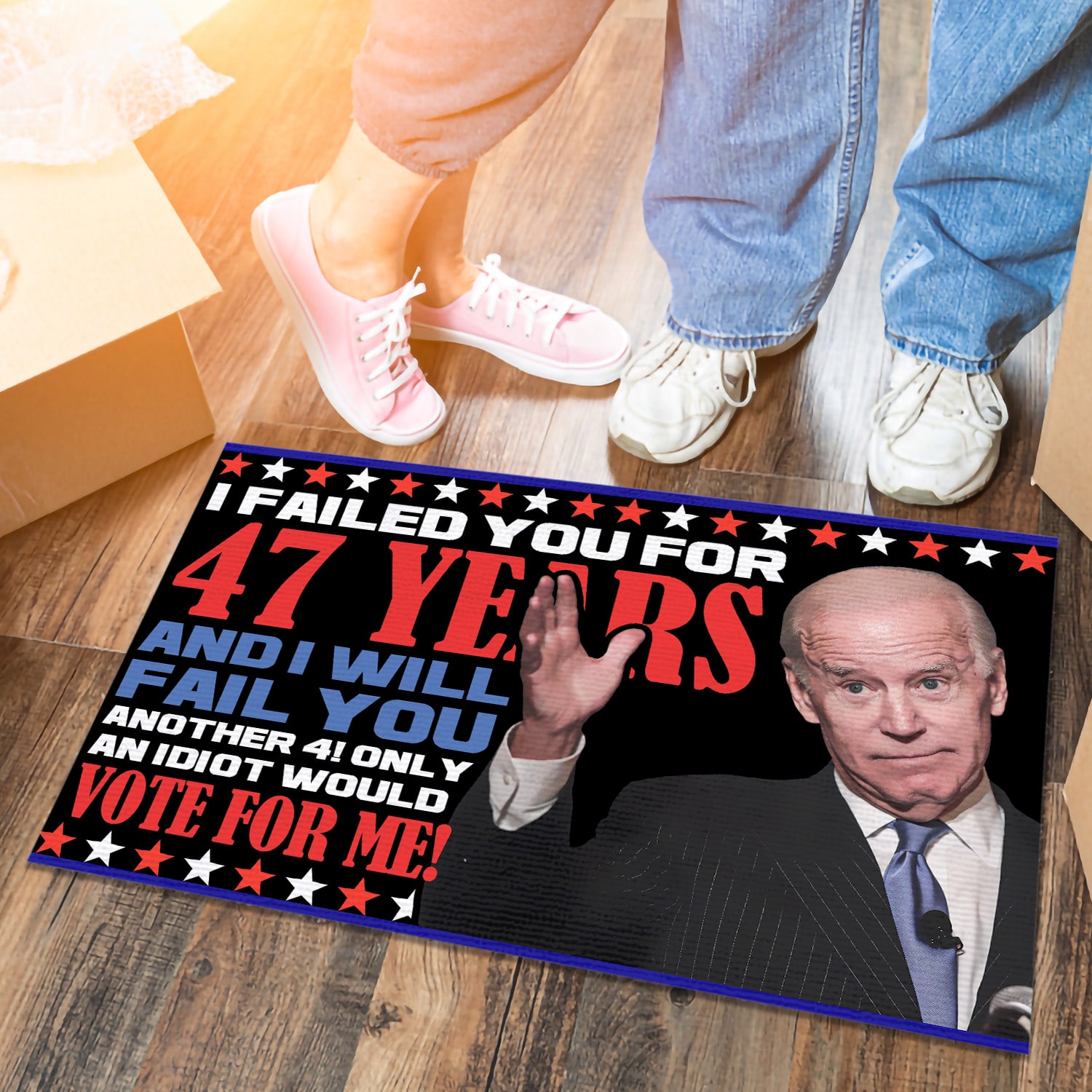 1O. Vote For Me (Doormat) Doormat mockup 6