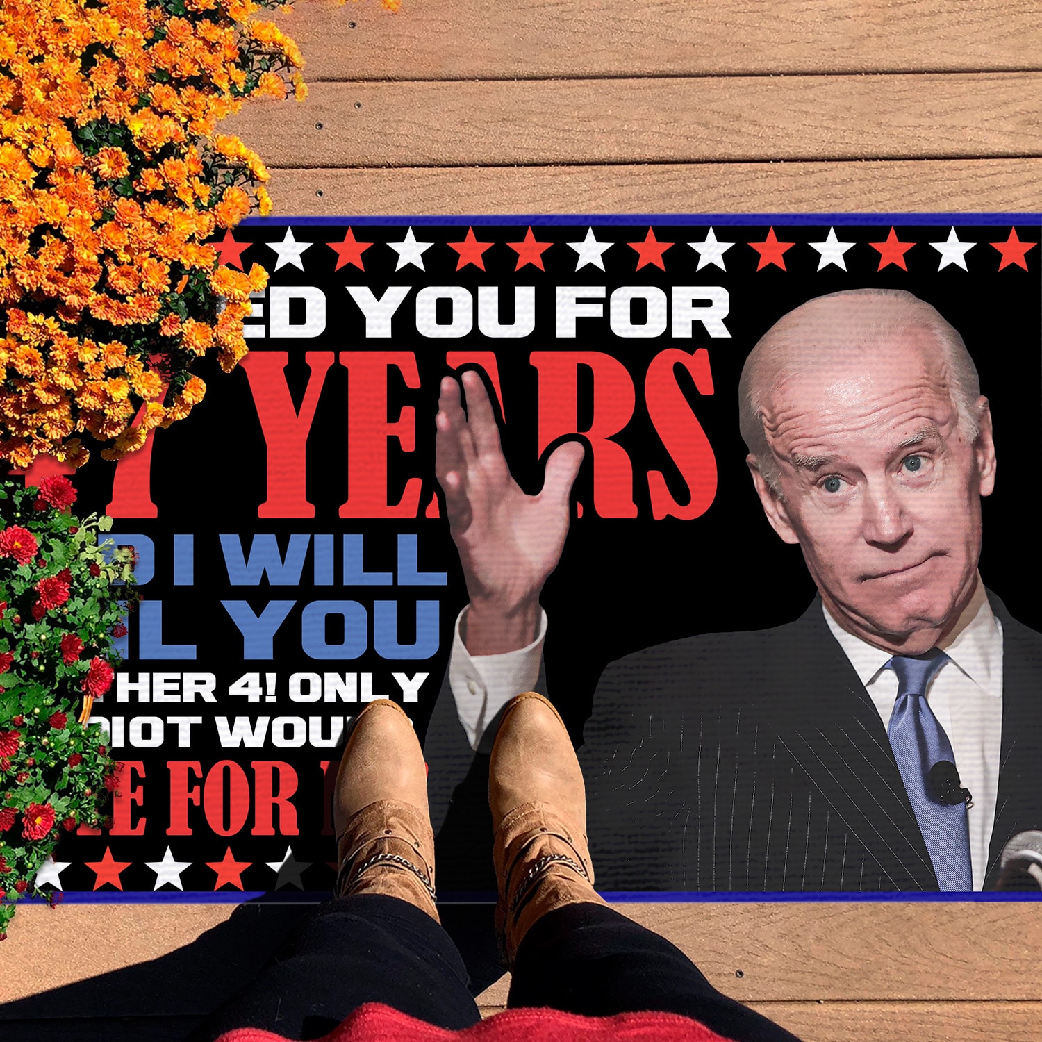 1O. Vote For Me (Doormat) Doormat mockup 7