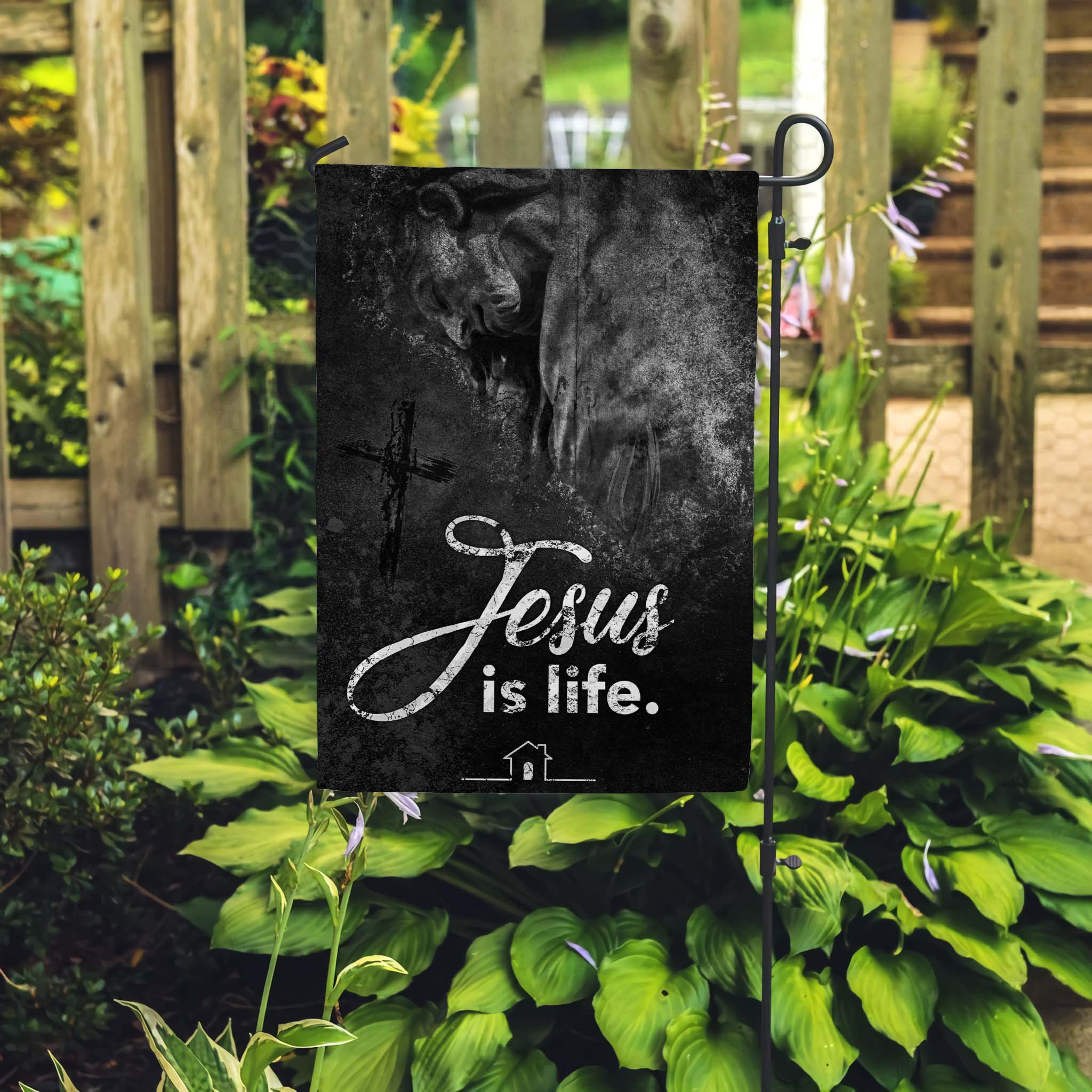 Mockup All in Garden Flag