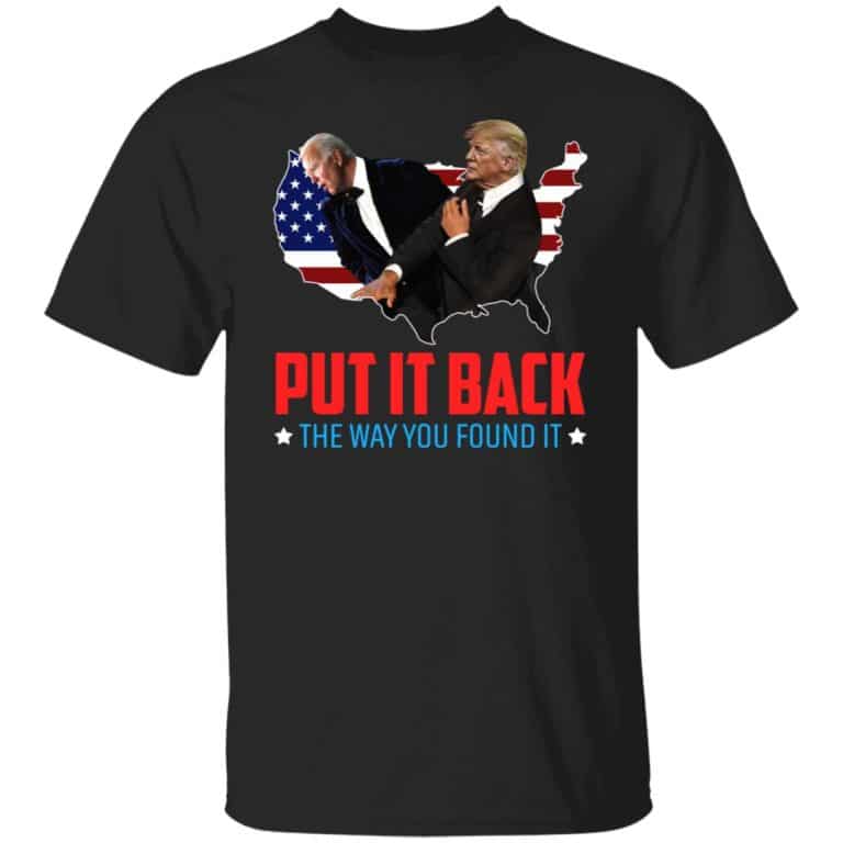 2P. Put it back biden, Black, Unisex T-Shirt