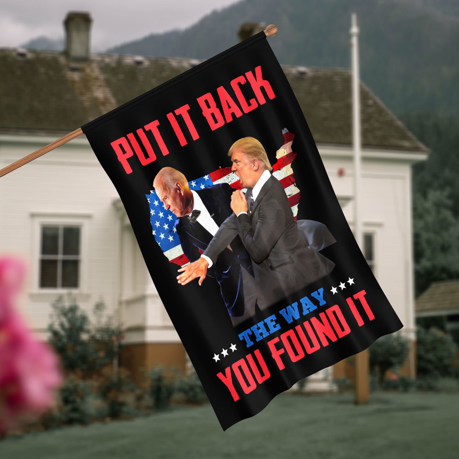 7O. Put It Back - FLAG-30x40 House Flag Mockup 4
