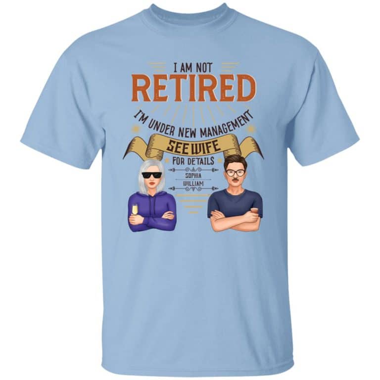Personalized wife shirt, Light Blue, Unisex T-Shirt