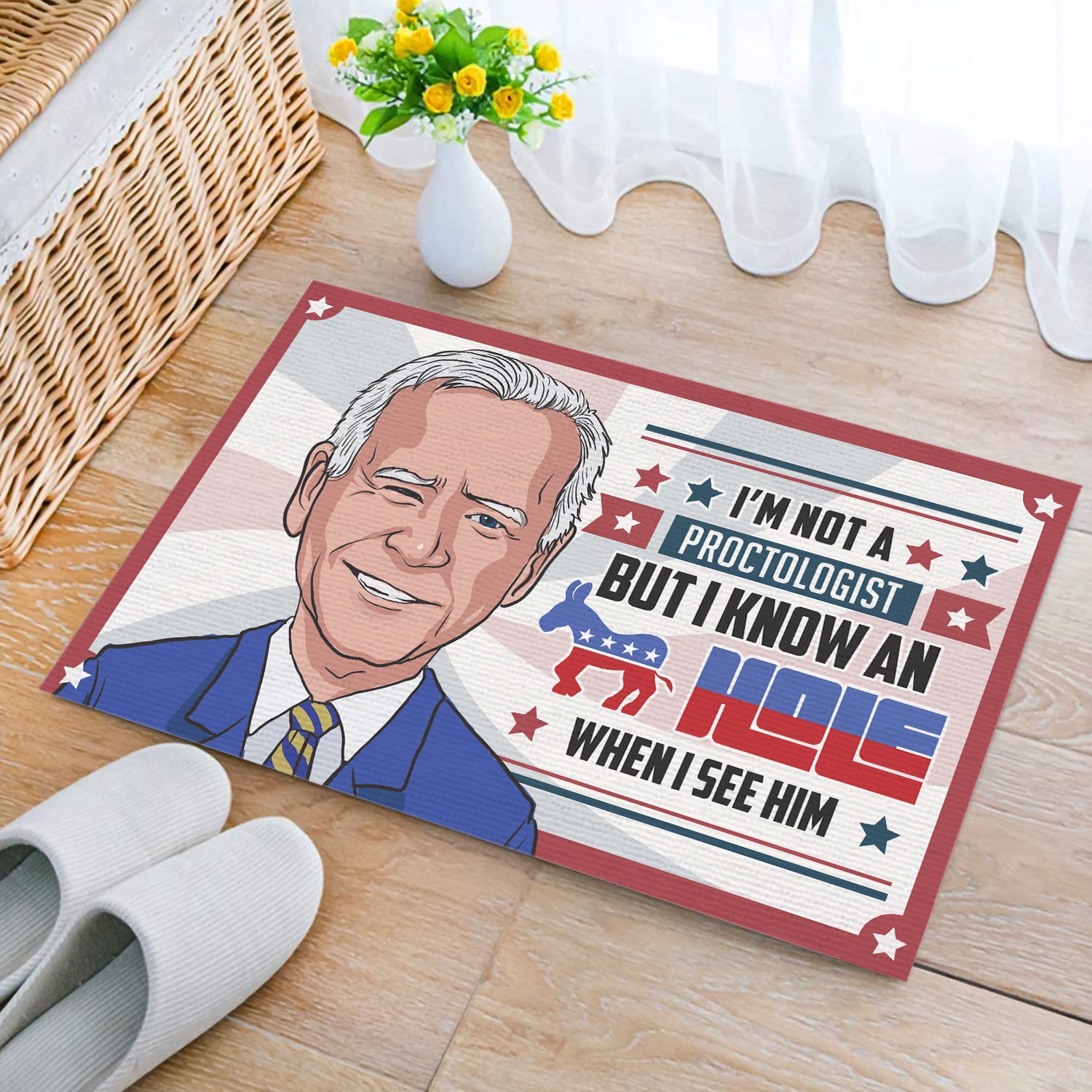 8O. Not A Proctologist Doormat mockup 2