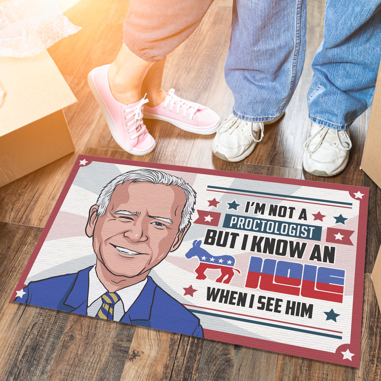 8O. Not A Proctologist Doormat mockup 6