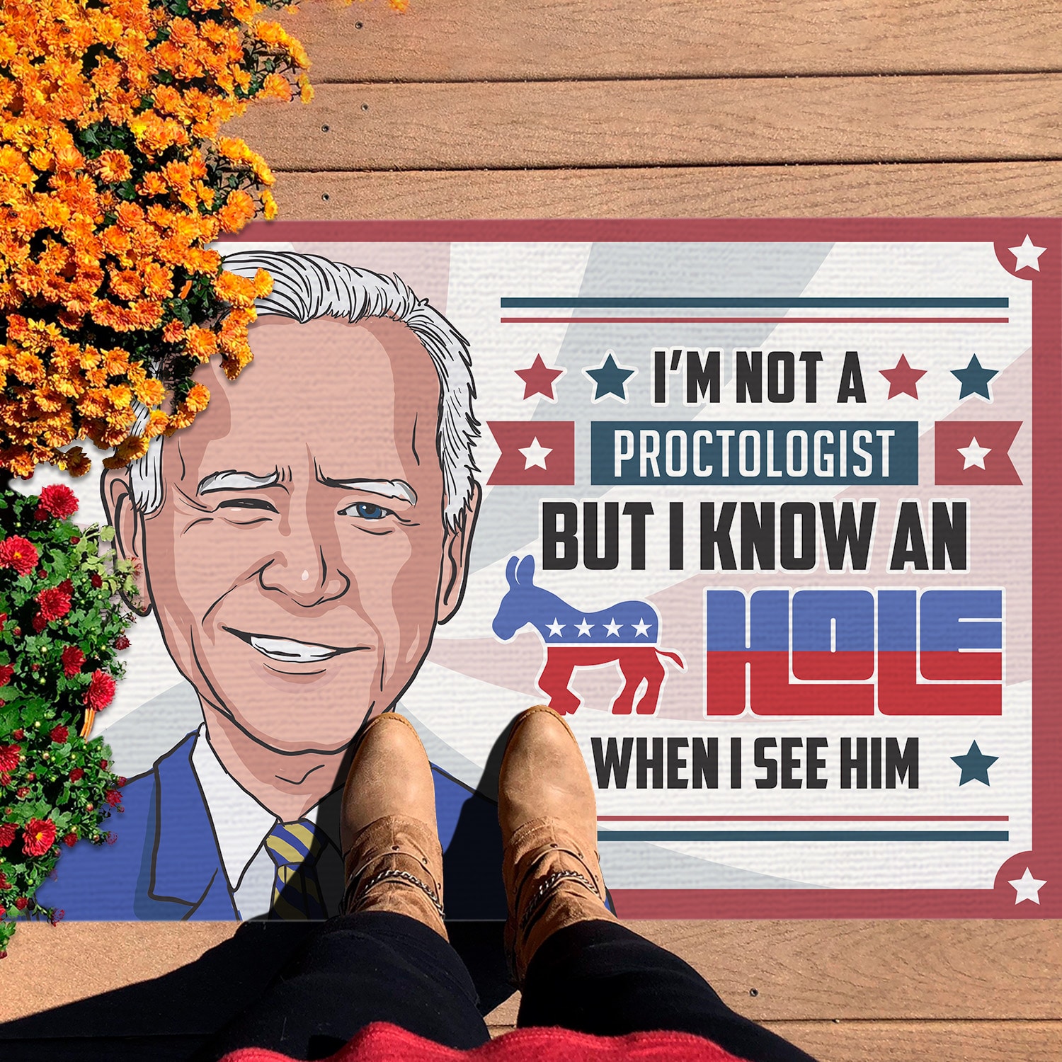 8O. Not A Proctologist Doormat mockup 7