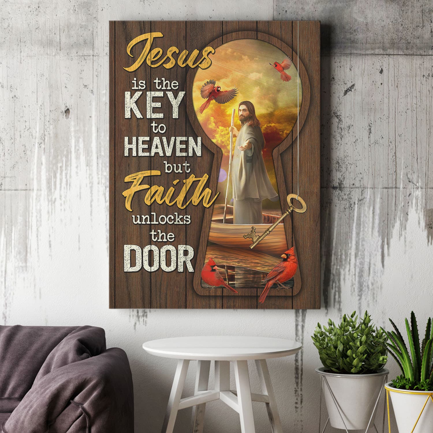 4VT. Jesus Is The Key canvas mk2