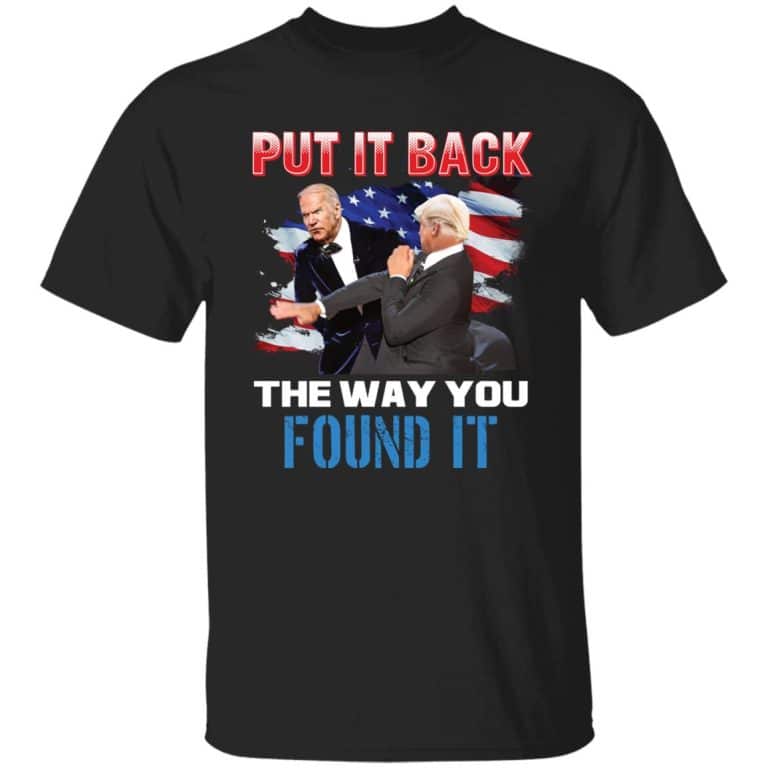 1VT. Trump Biden Put It Back, Black,