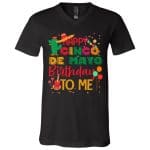 T-Shirt V-Neck Template (Official), Black, V-Neck T-Shirt