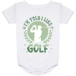 4Th. I Like Golf 1, White, Baby Onesie - 24 Month