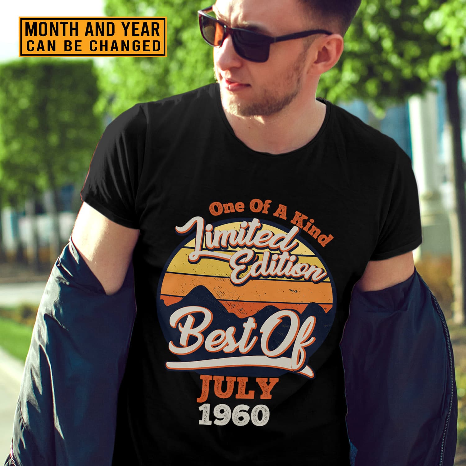 Alternative view of Personalized One Of A Kind Limited Edition T-Shirt - Retro Vintage Birthday Shirt