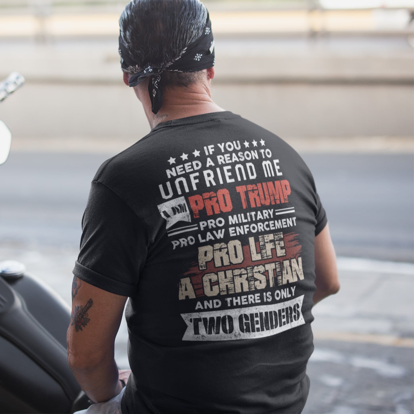 4VT. Pro Trump If You Need A Reason back shirt mk2