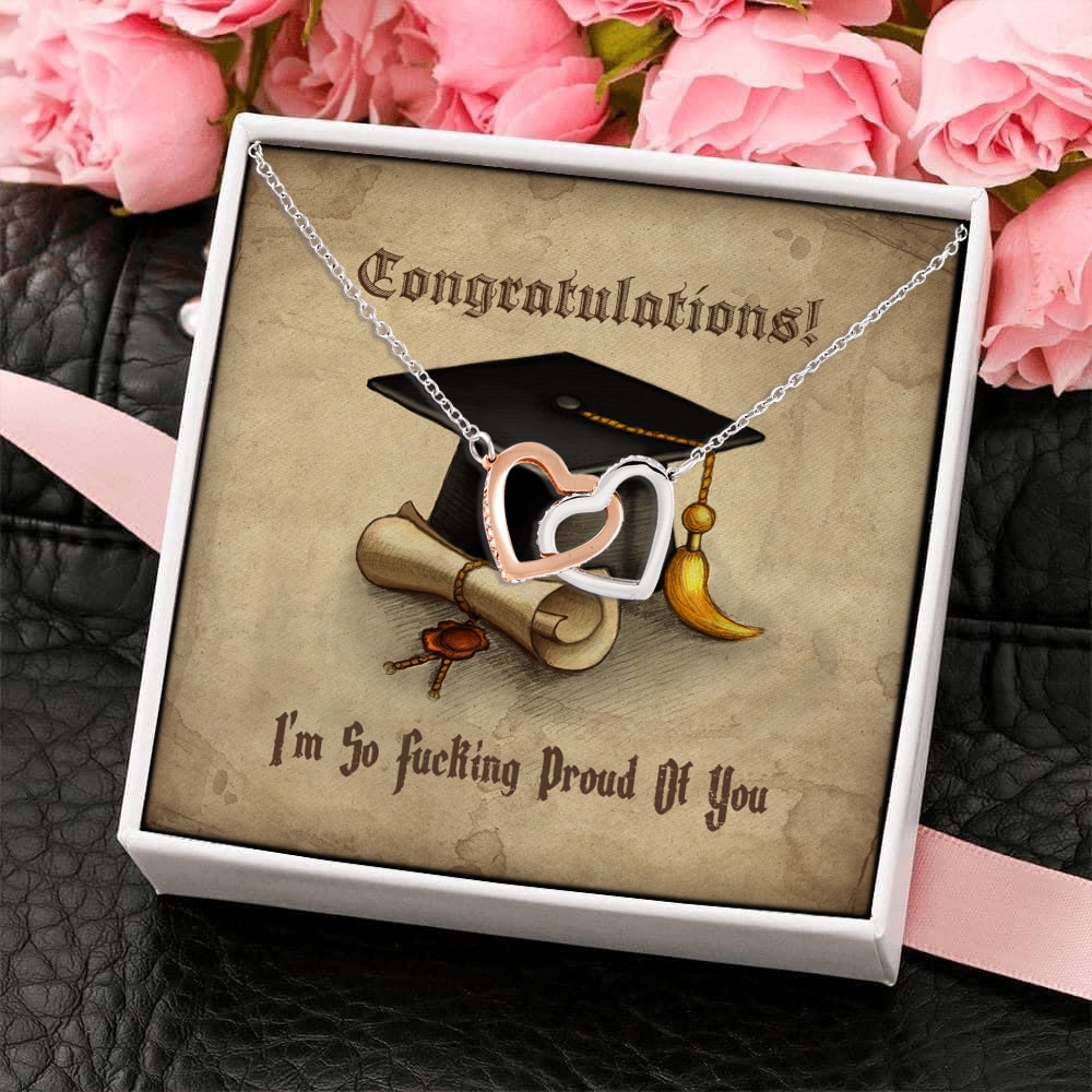 4Th. Fucking Proud Of You Interlocking Hearts Necklace 4