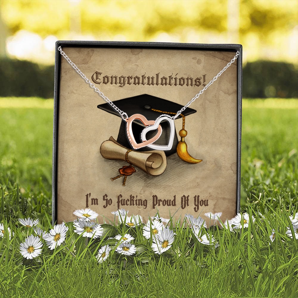 4Th. Fucking Proud Of You Interlocking Hearts Necklace 2