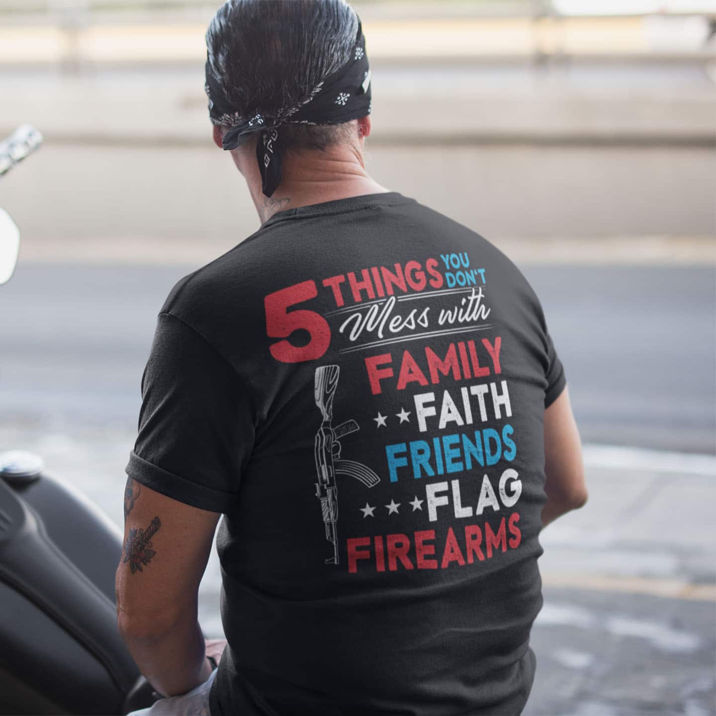7VT. 5 Things You Don't Mess back shirt mk2