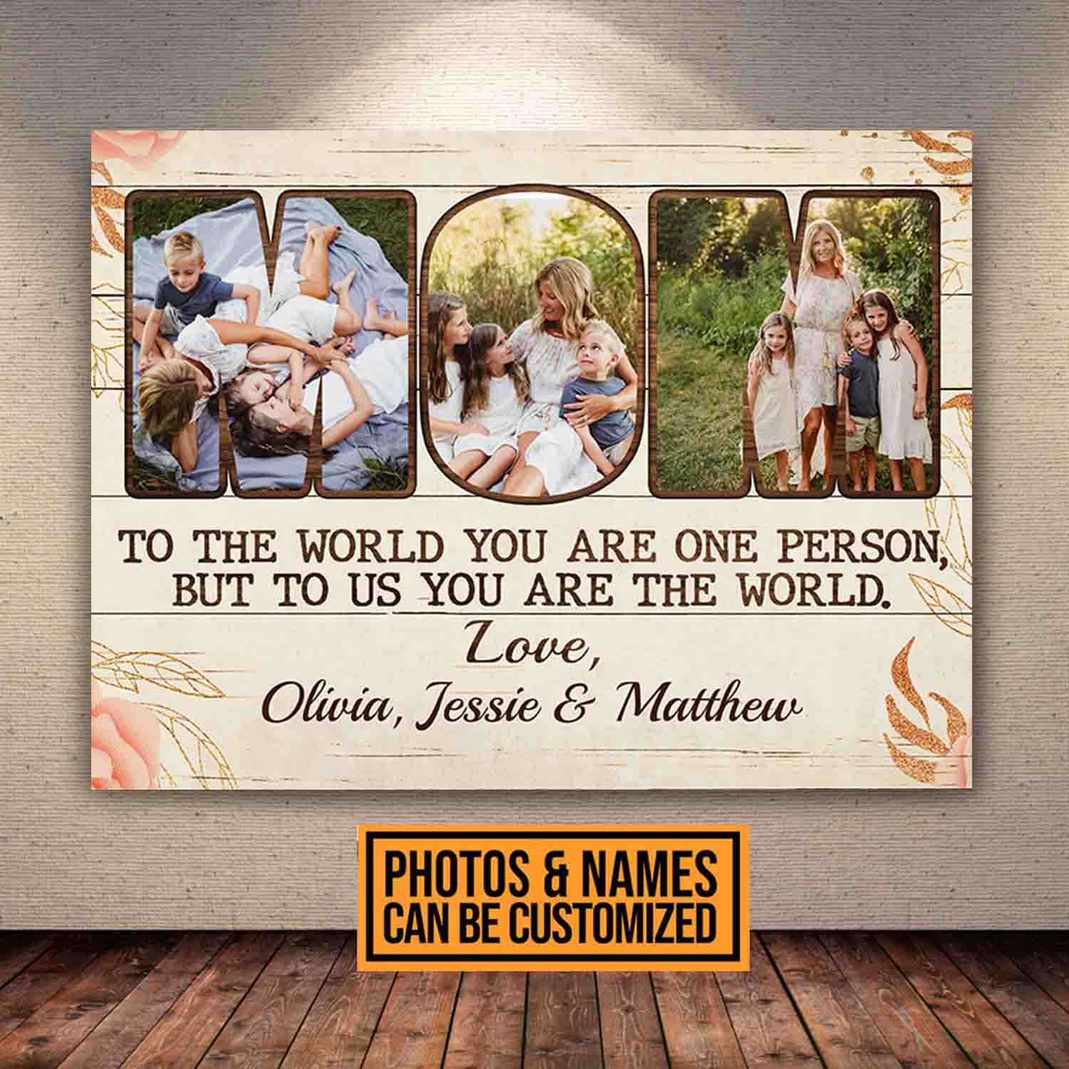 2VT. Mom To The World canvas mk2