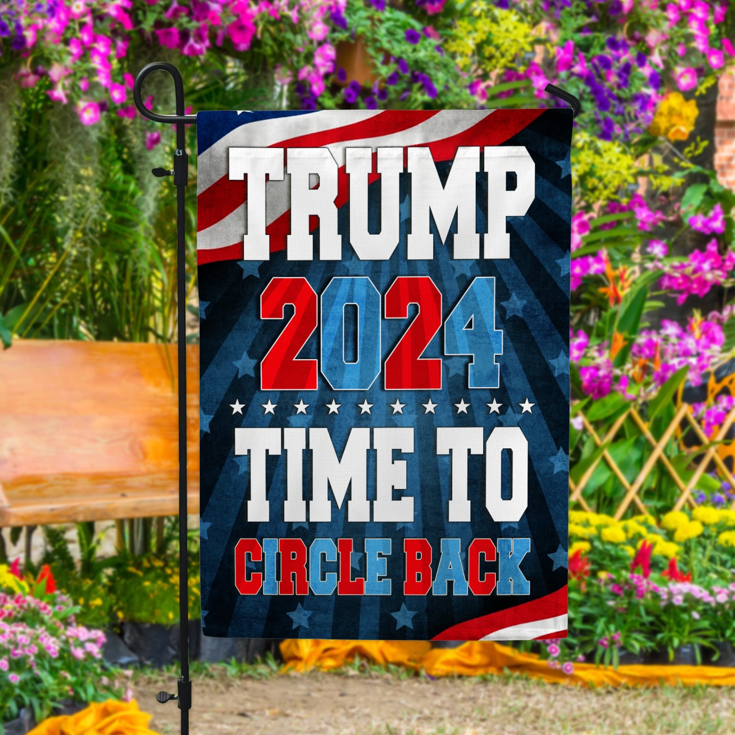 1. Trump Circle Back Flag mk8
