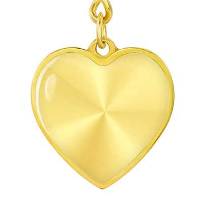 Heart Keychain (18K Yellow Gold)