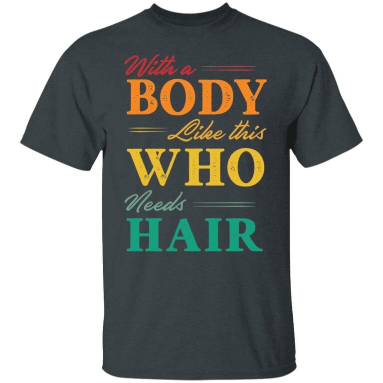 4Th. Who Needs Hair (4), Dark Heather,