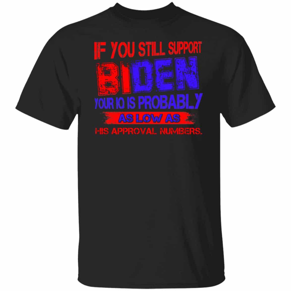 4VT. Still Support Biden 2, Black, Unisex T-Shirt