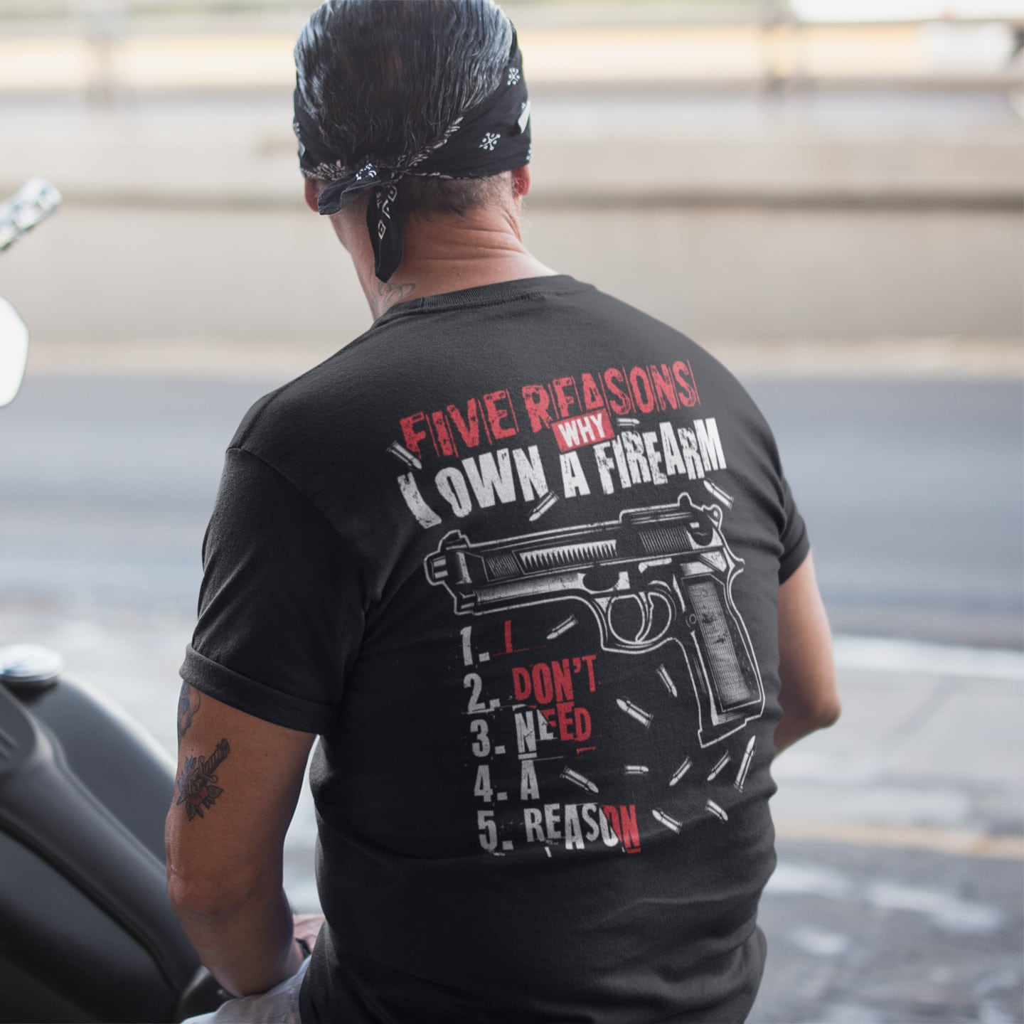 1VT. Gun Five Reasons Why back shirt mk2
