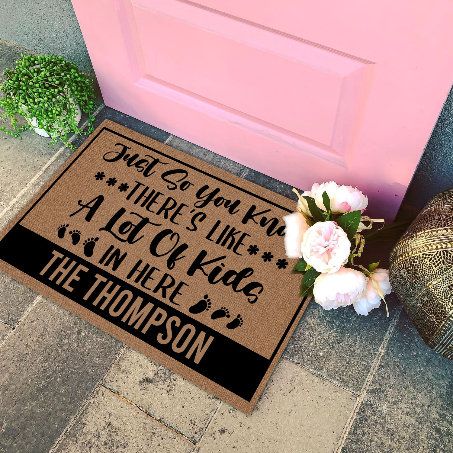 2VT. Just So You Know-sample design Doormat mockup 4