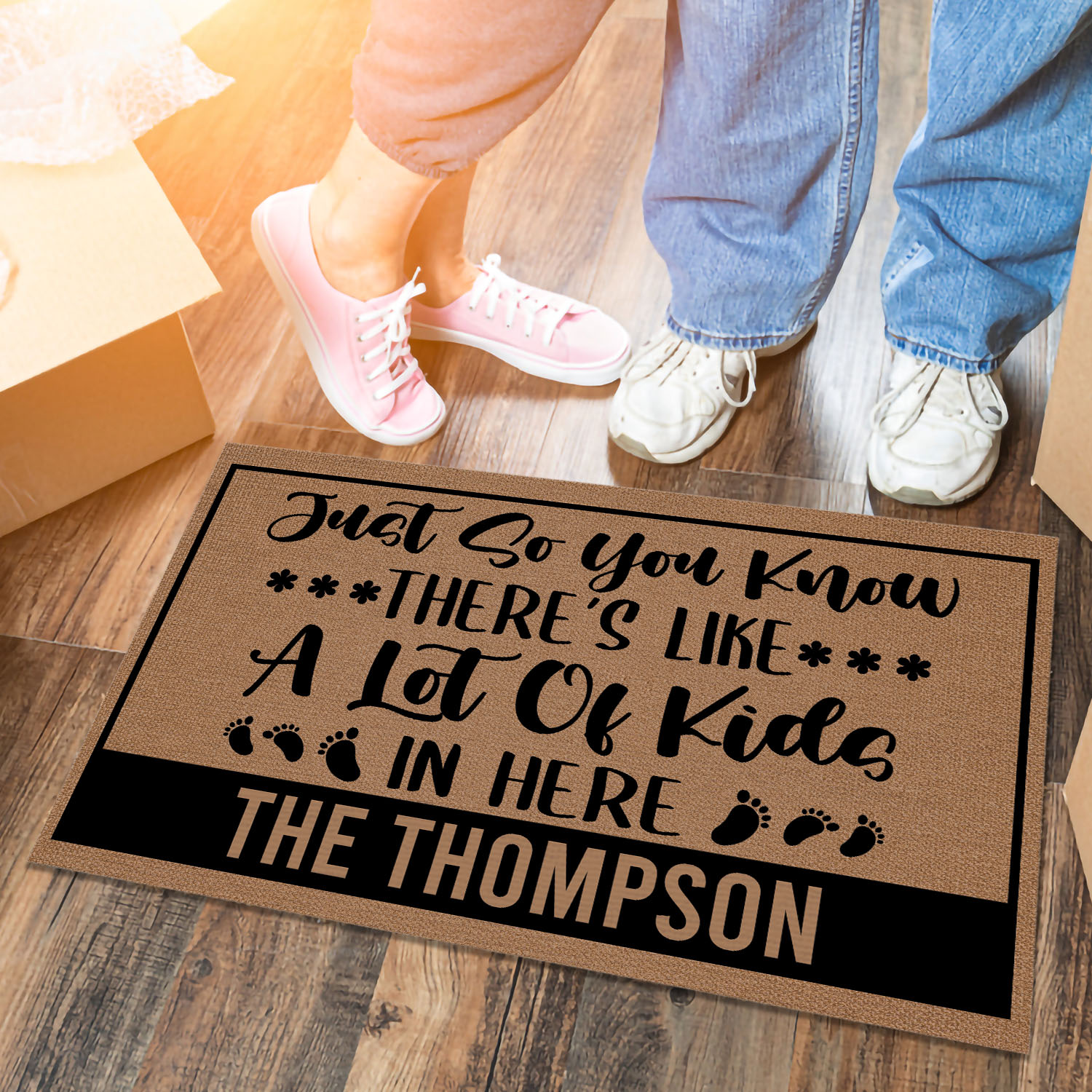 2VT. Just So You Know-sample design Doormat mockup 6