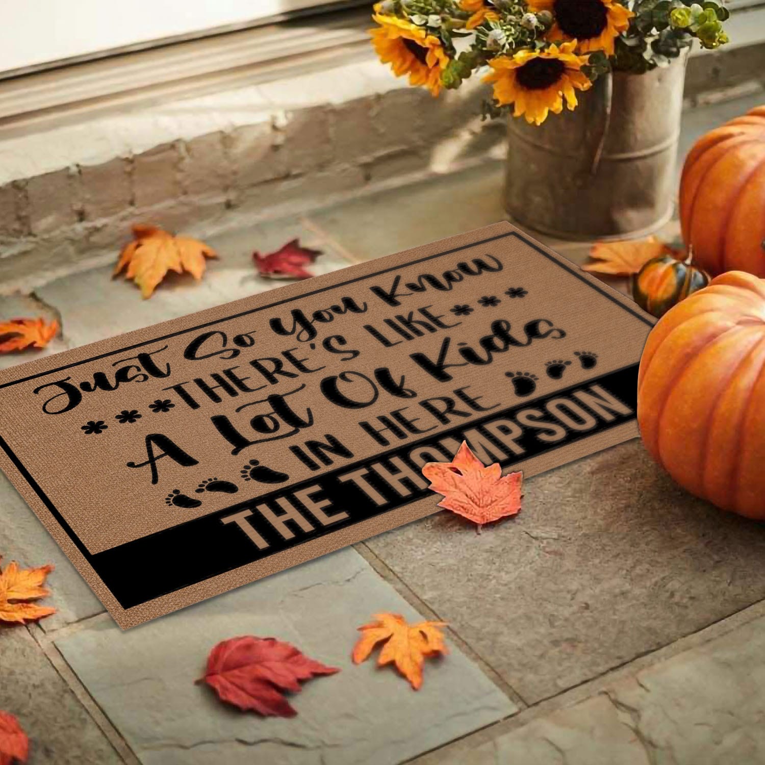 2VT. Just So You Know-sample design Doormat mockup 9