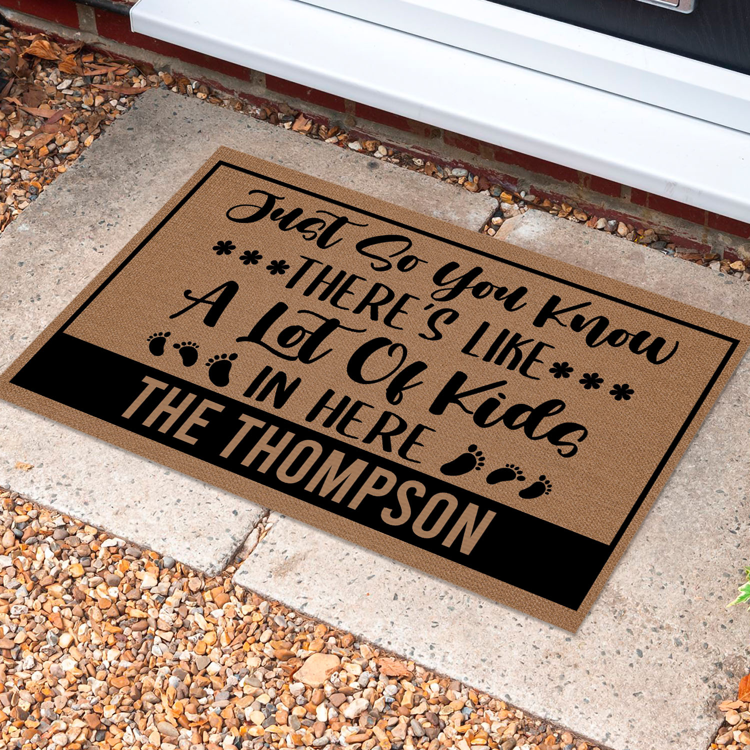 2VT. Just So You Know-sample design Doormat Mockup 10