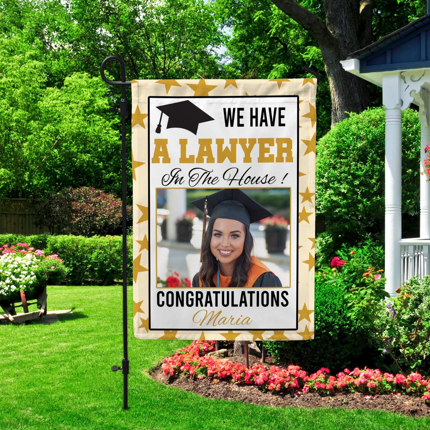 5Th. Have A Doctor In The House- sample design Garden Flag Mockup 2