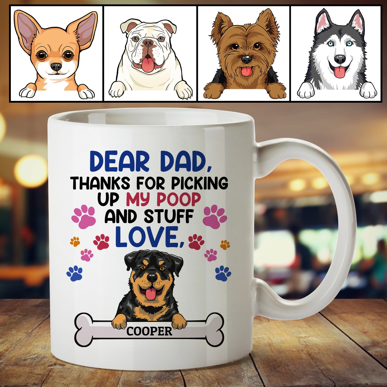 2VT. Dear Dad Thanks For Picking mug mk5