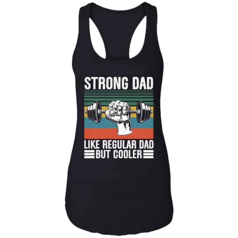 2Th. Strong Dad Gymer 1, Black, Ladies Racerback Tank