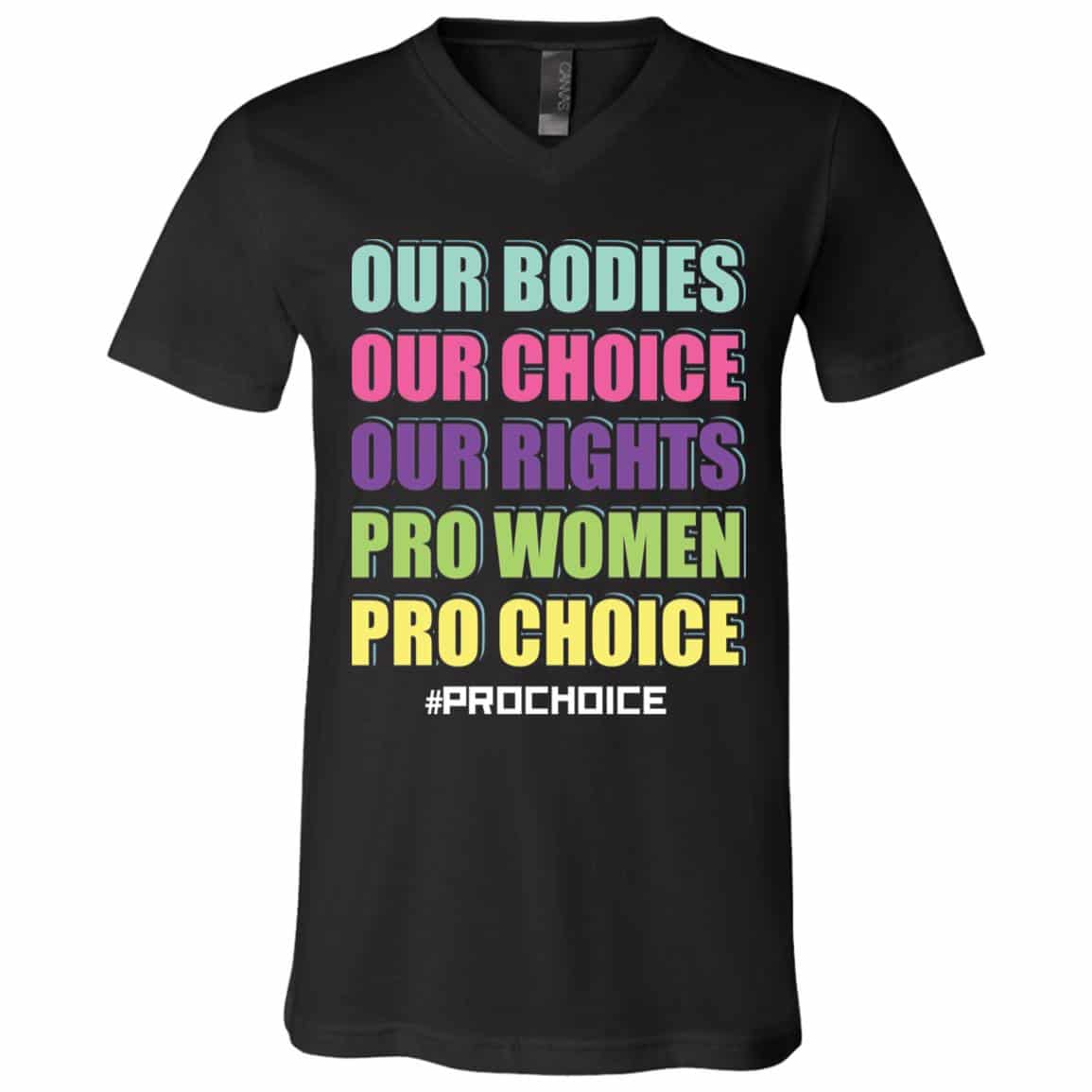3005 Unisex Jersey SS V-Neck T-Shirt, Black, V-Neck T-Shirt