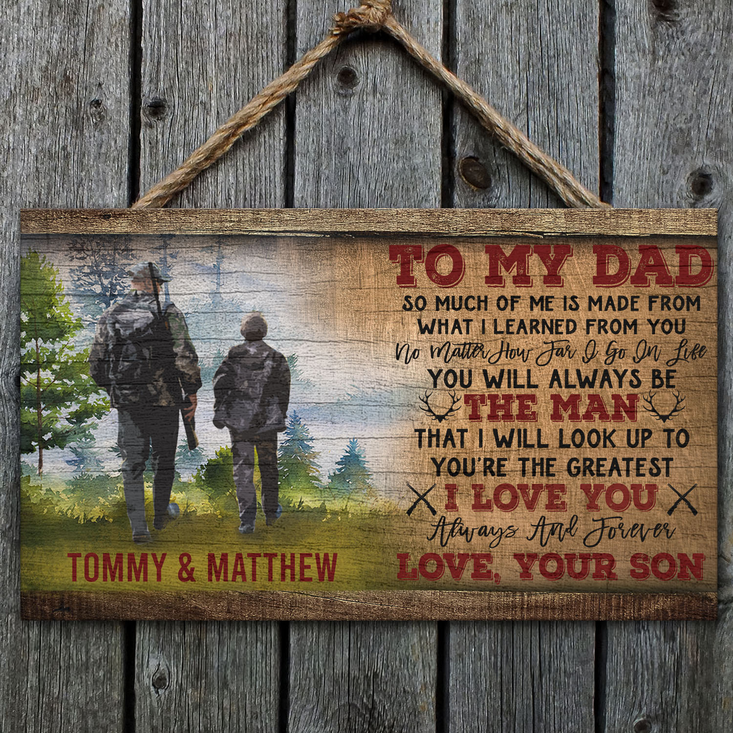 3VT. Hunting To My Dad-sample design Mockup 1