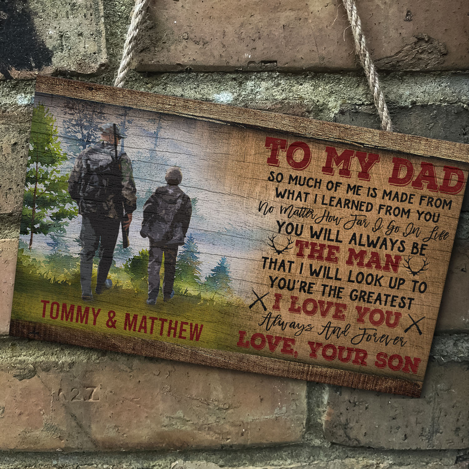 3VT. Hunting To My Dad-sample design Mockup 5