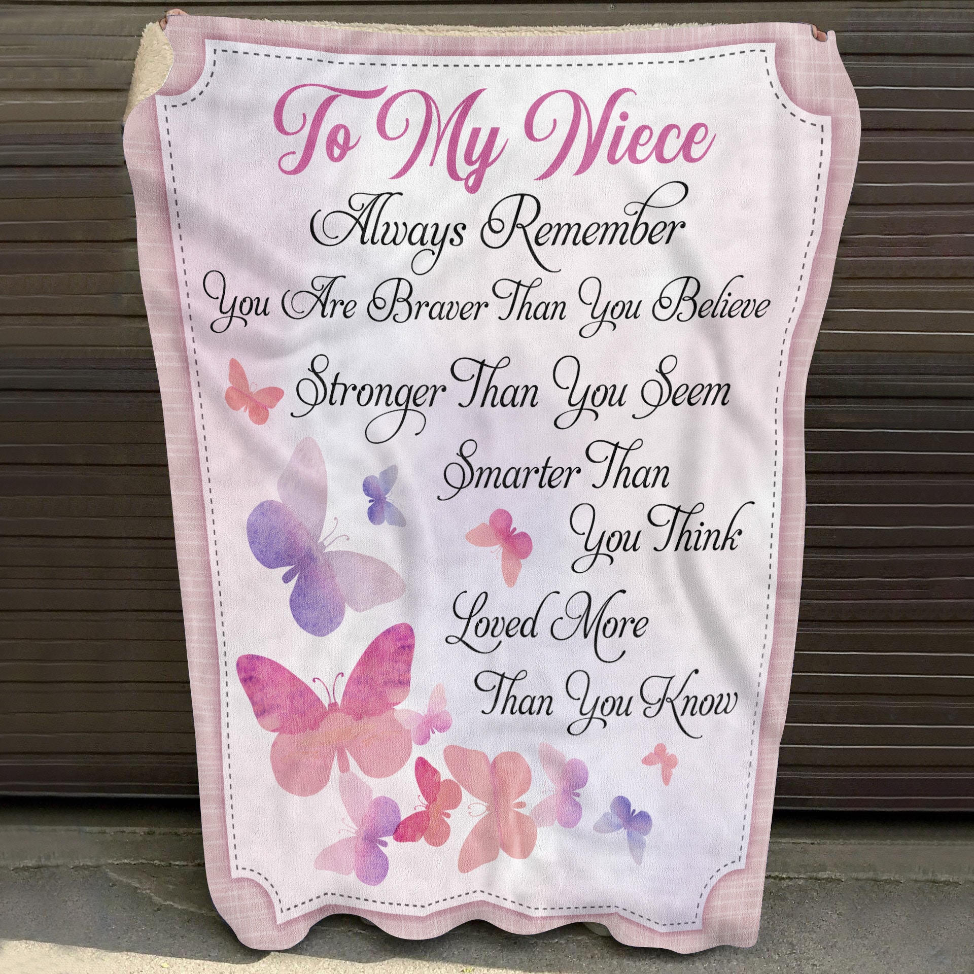 6. TO My Niece blanket Blanket Mockup 10