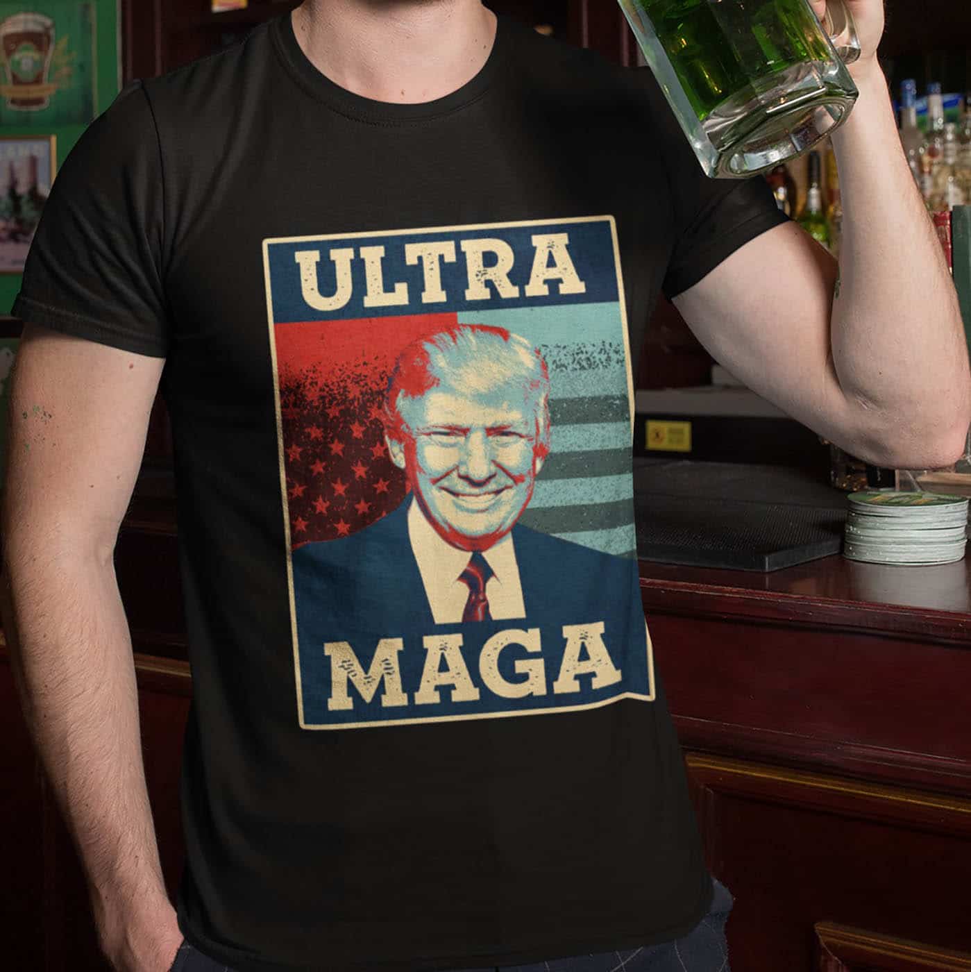 Alternative view of Ultra Maga Proud Ultra-Maga Trump President T-Shirt