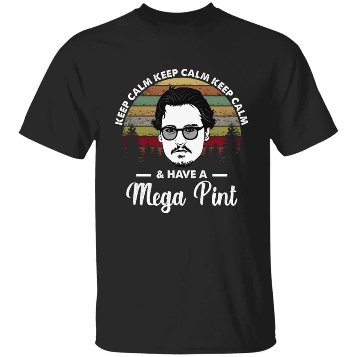 7O. Keep Calm 3, Black, Unisex T-Shirt