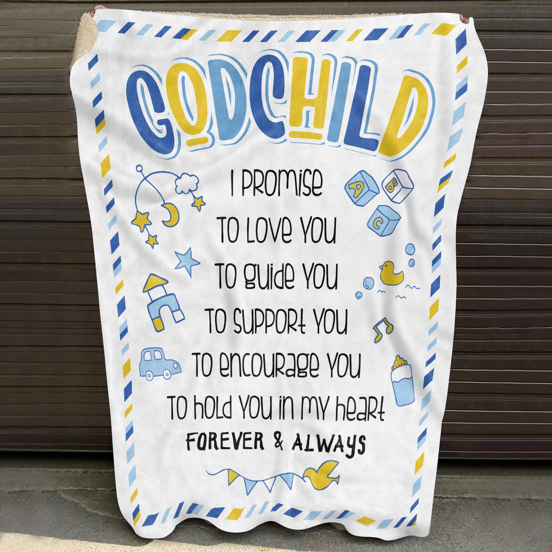 1. God Child Blanket Mockup 10