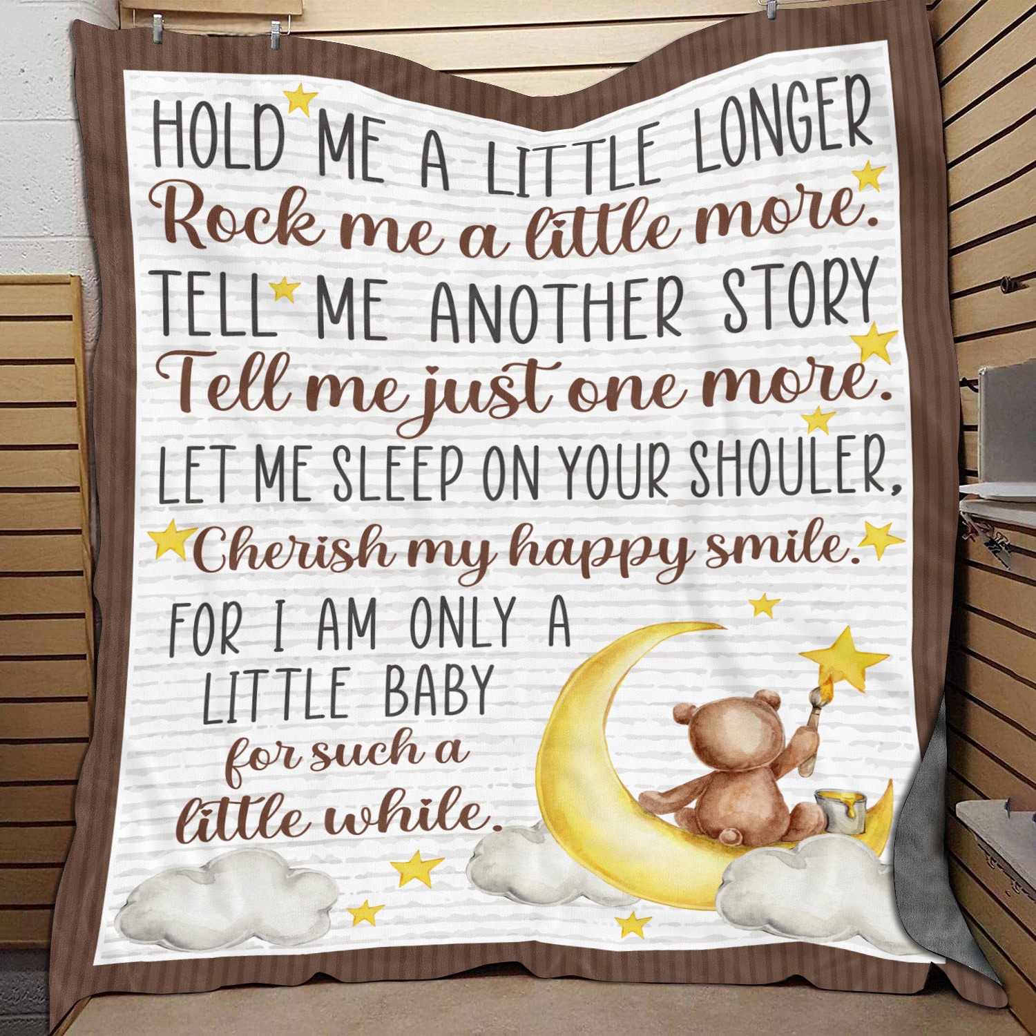 2. Hold Me A Little Longer Blanket Mockup 9
