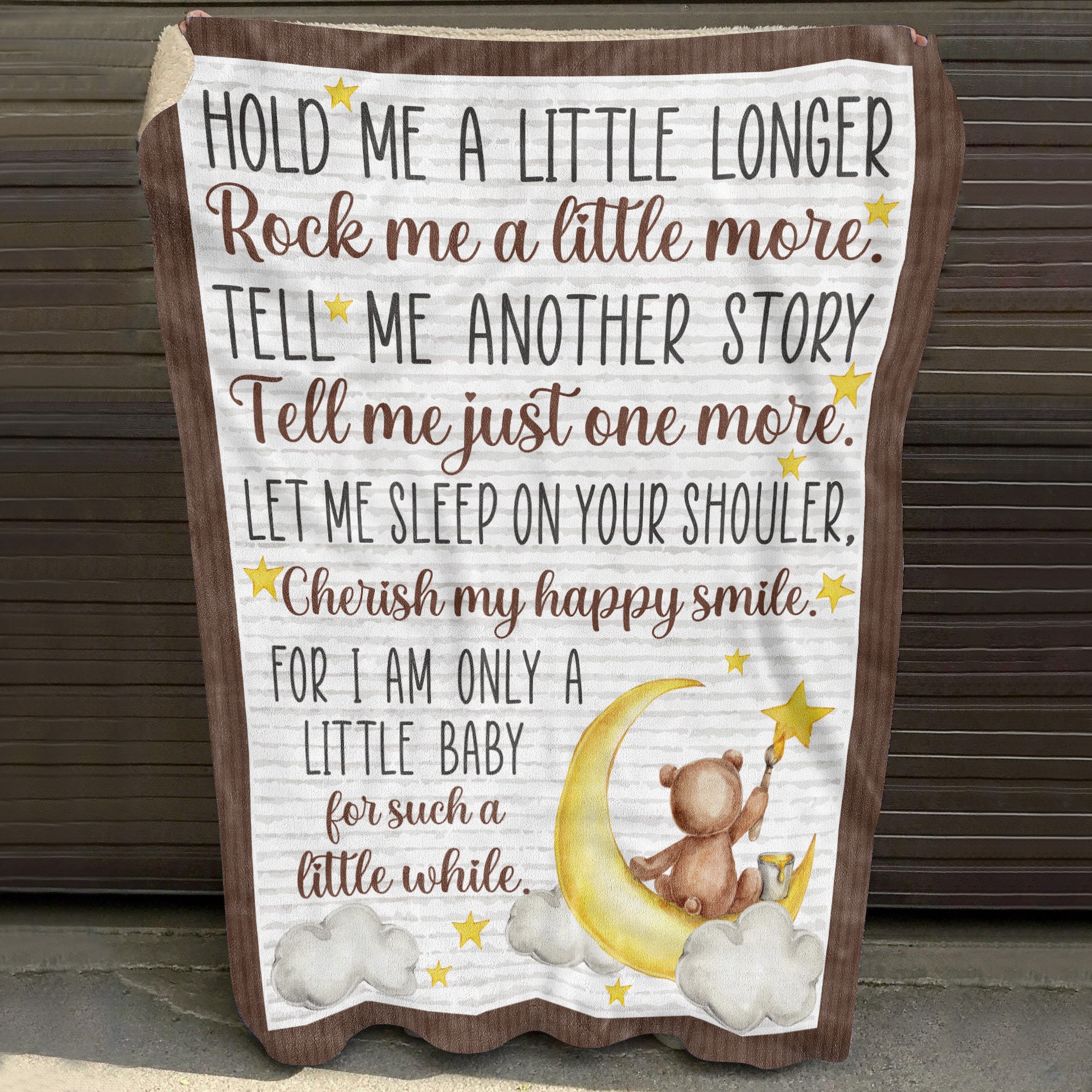 2. Hold Me A Little Longer Blanket Mockup 10