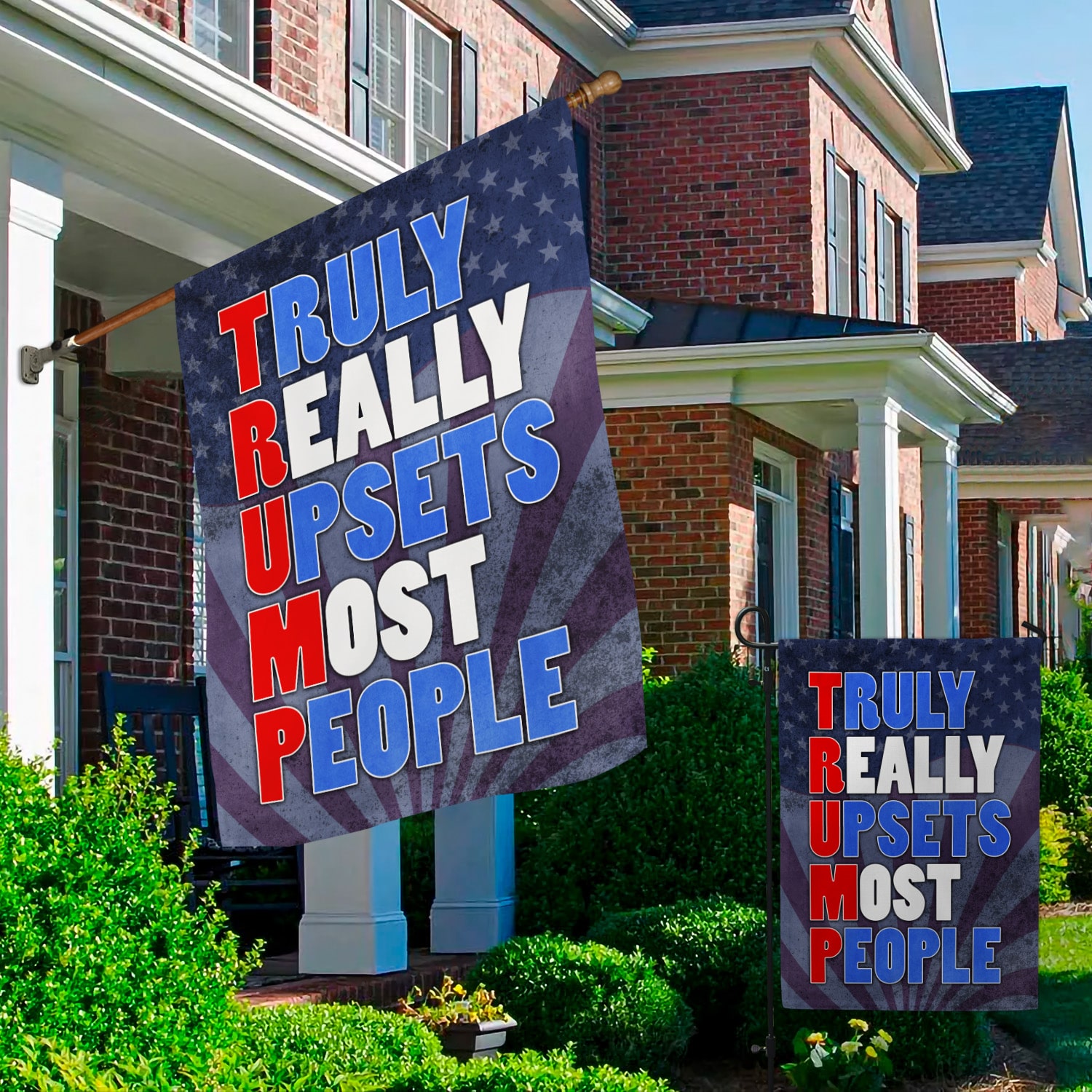 4O. Truth Really Upsets (30x40) Garden & House Mockup 2