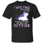 1VT. Unicorn I Have PMA 4, Black, Unisex T-Shirt