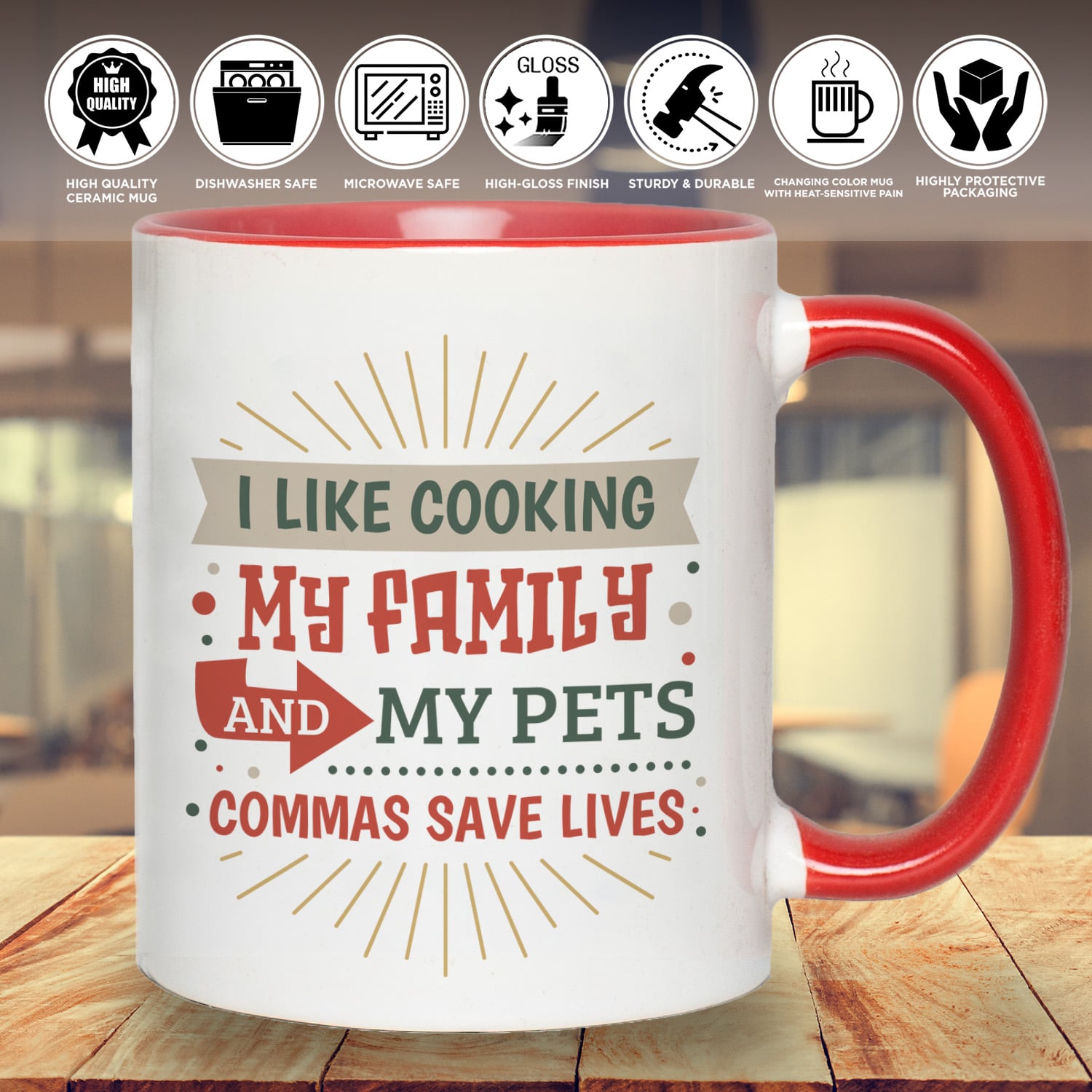 6VT. I Like Cooking My Family mug mk1