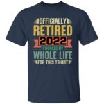 Personalized retired shirt, Navy, Unisex T-Shirt