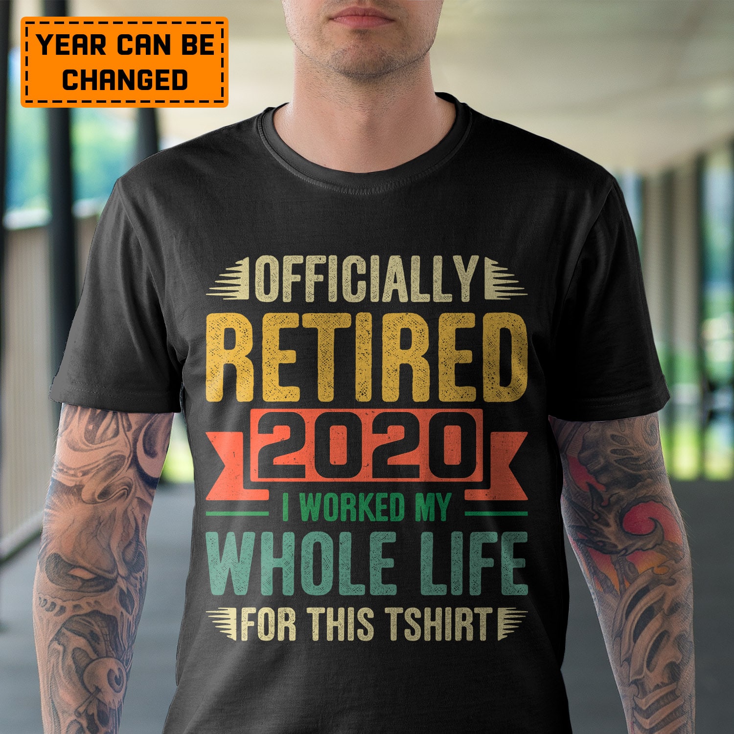 Alternative view of Personalized Officially Retired I Worked My Whole Life For This Tshirt T-Shirt - Funny Retired Hoodie - Sweatshirt