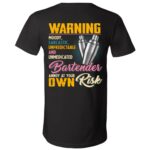 3005 Unisex Jersey SS V-Neck T-Shirt, Black, V-Neck T-Shirt