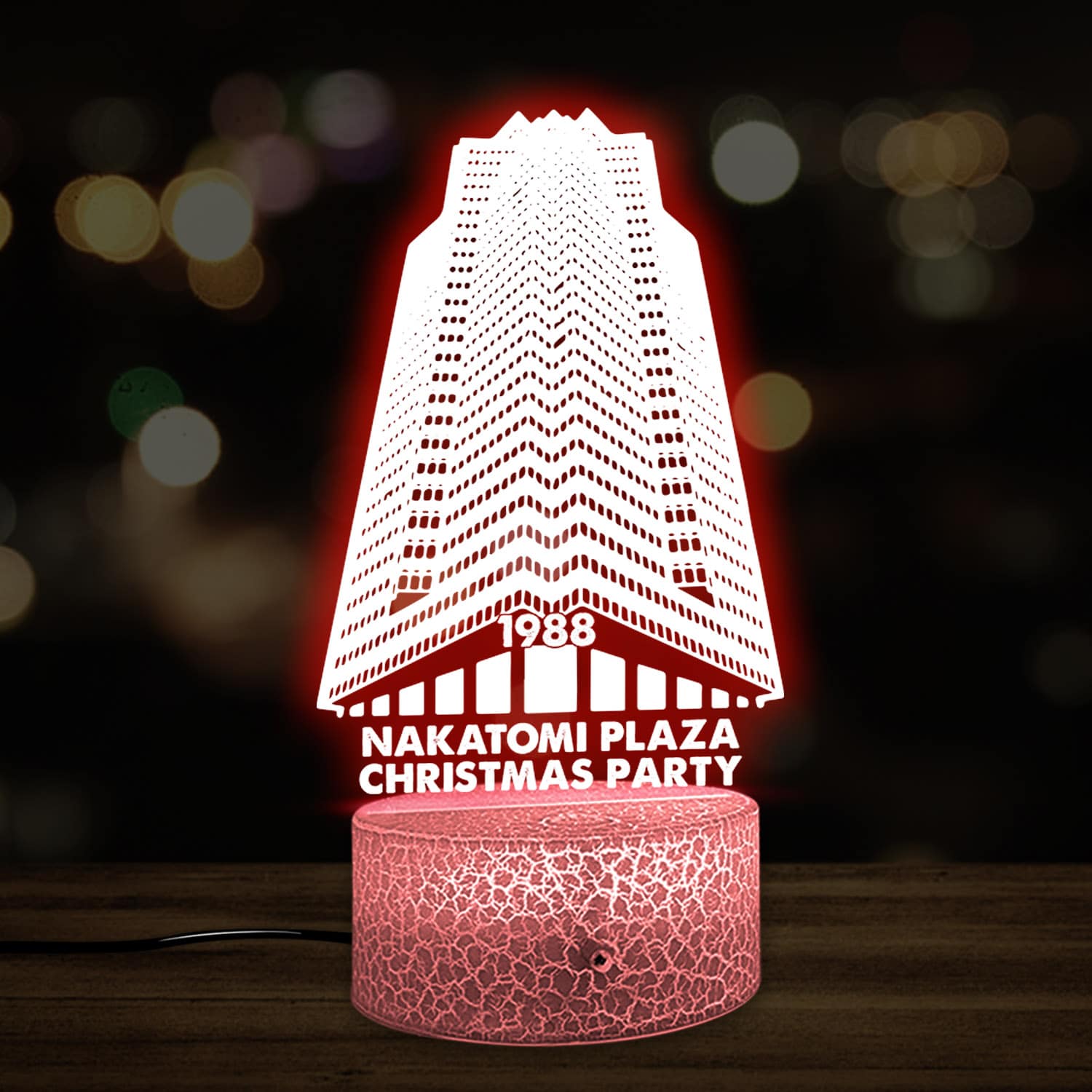 Nakatomi Plaza Christmas Party 1988 Led Light - Bedroom Decor