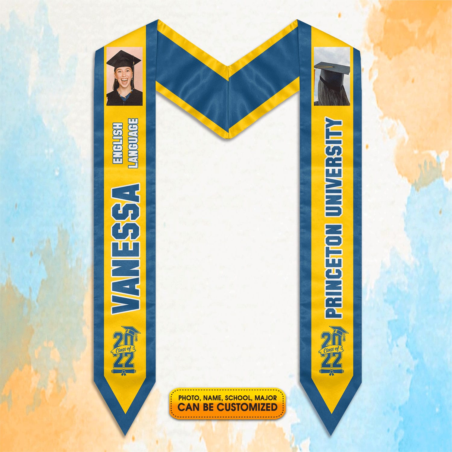 Personalized Graduation Stole with Custom Photo - Graduation Gifts Senior 2022