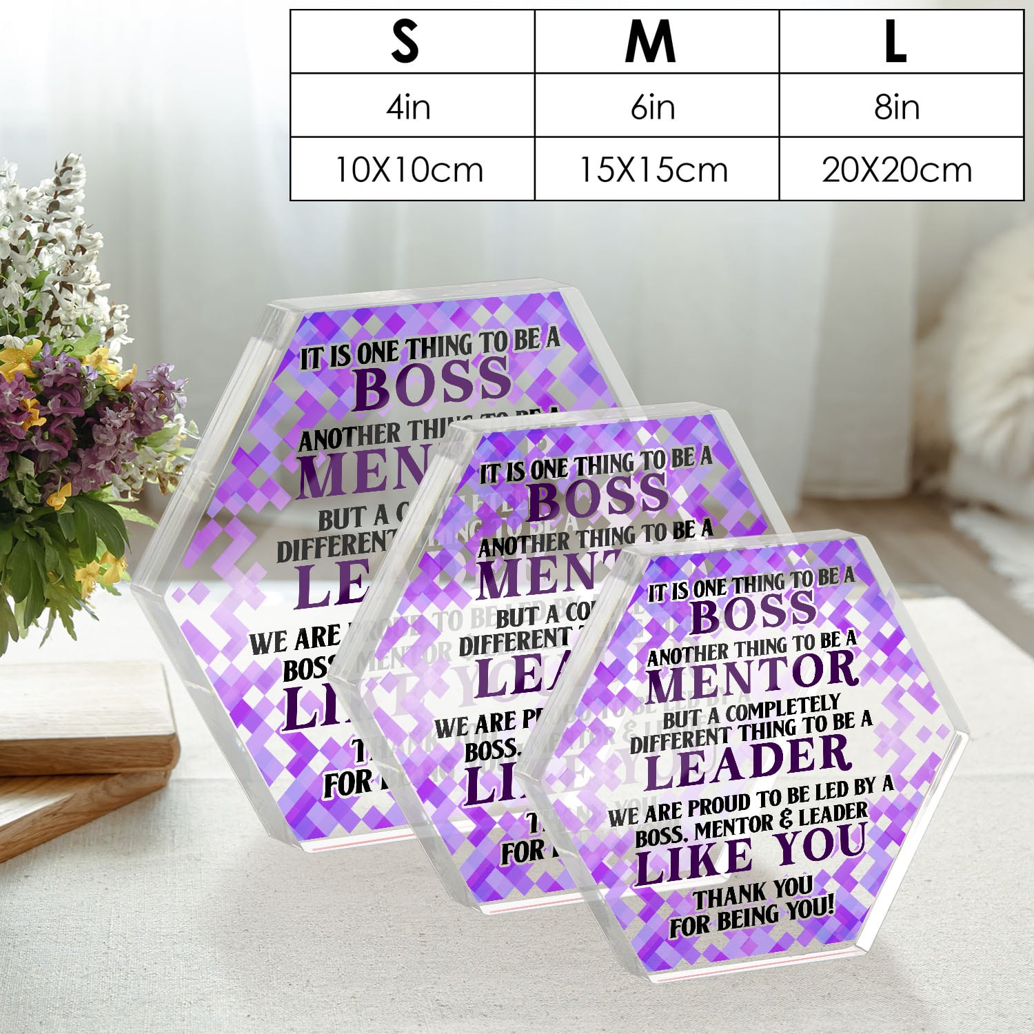 6VT. One Thing To Be A Boss plaque mk2